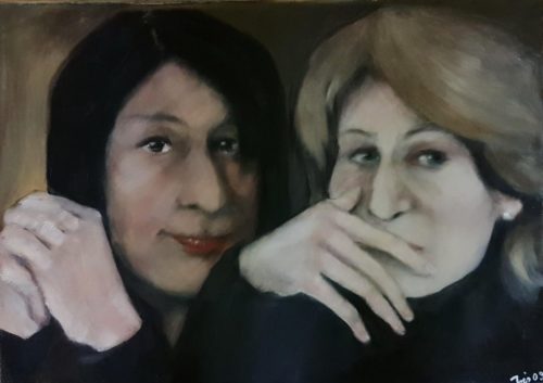 Probanden, Öl, 50 x 70, 2009