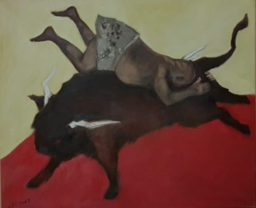 De Fatalisten, Öl, 50 x 60, 2013